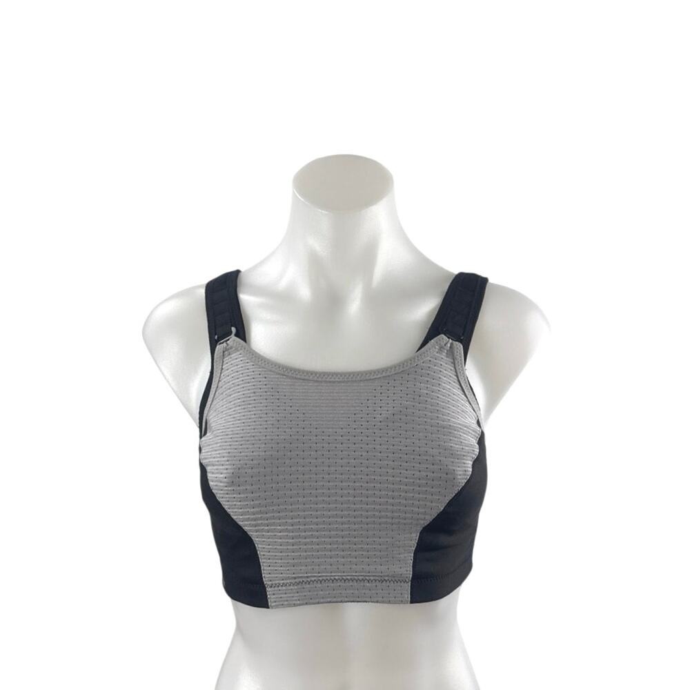 Glamorise Color Block Yoga Workout Athletic Activewear Tank Sports Bra Top 32DD